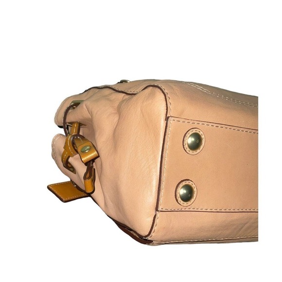 Coach Penelope Beige Leather Turn-lock Carryall Satchel Bag F16531 - Picture 5 of 16